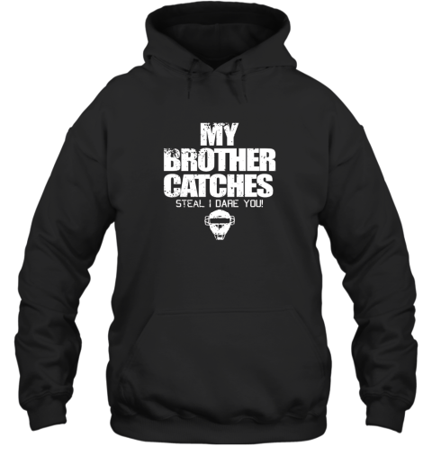 Cool Baseball Catcher Funny Shirt Cute Gift Brother Sister Hoodie