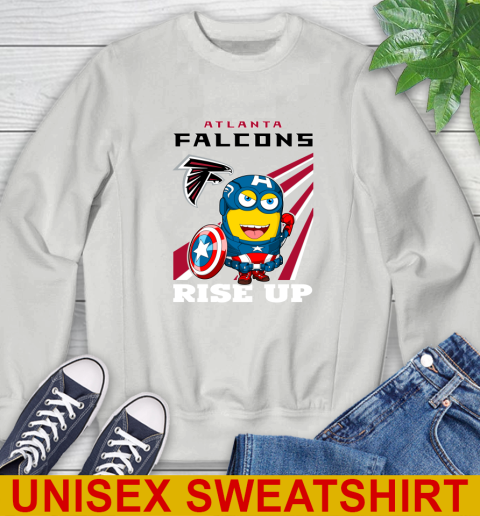 NFL Football Atlanta Falcons Captain America Marvel Avengers Minion Shirt Sweatshirt 5