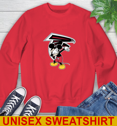 Atlanta Falcons NFL Football Dabbing Mickey Disney Sports Sweatshirt 10