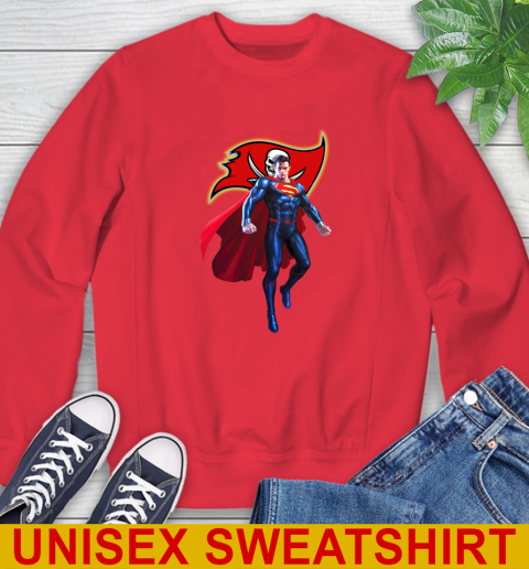 NFL Superman DC Sports Football Tampa Bay Buccaneers Sweatshirt 10