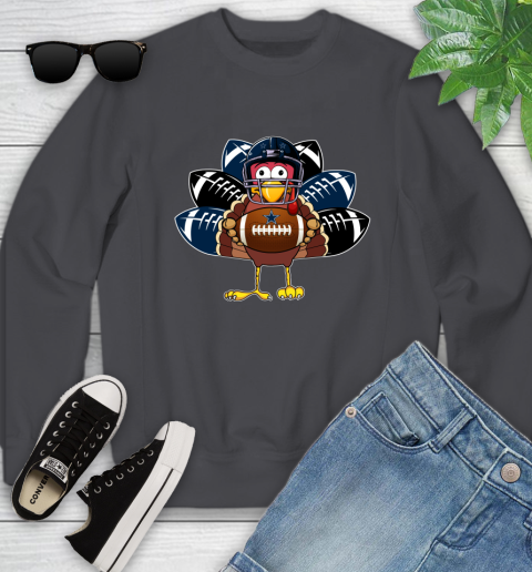 Dallas Cowboys Turkey Thanksgiving Day Youth Sweatshirt 6