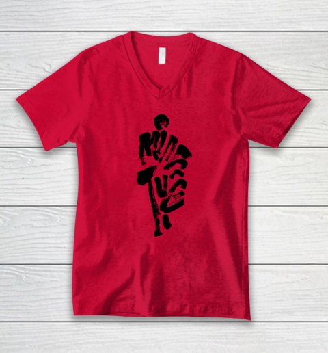 Thich Minh Tue On Back Monks Minh Tue Buddhism V-Neck T-Shirt 3