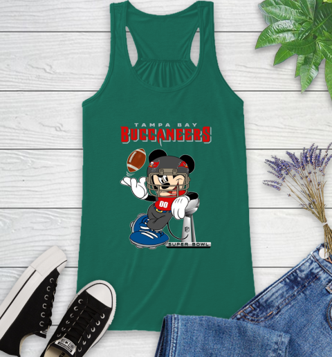 NFL Tampa Bay Buccaneers Mickey Mouse Disney Super Bowl Football T Shirt Racerback Tank 7