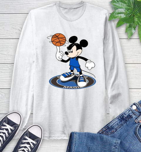 NBA Basketball Orlando Magic Cheerful Mickey Disney Shirt Long Sleeve T-Shirt 2
