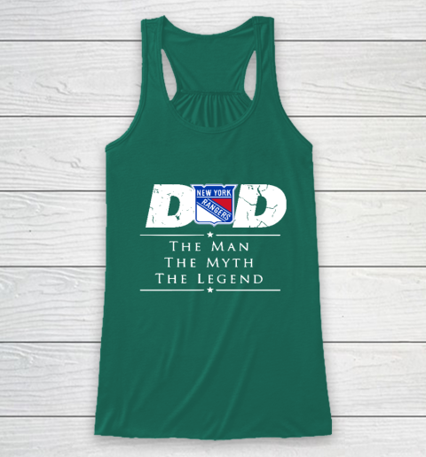 New York Rangers NHL Ice Hockey Dad The Man The Myth The Legend Racerback Tank 5