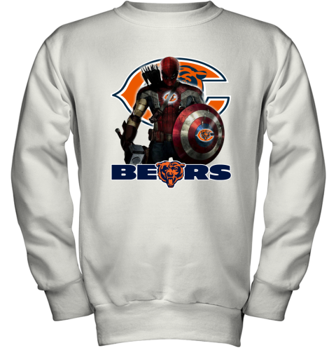 NFL Captain America Thor Spider Man Hawkeye Avengers Endgame Football  Seattle Seahawks Youth Sweatshirt