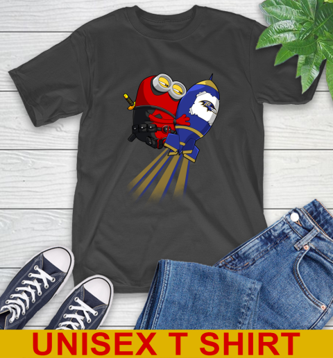 NFL Football Baltimore Ravens Deadpool Minion Marvel Shirt T-Shirt
