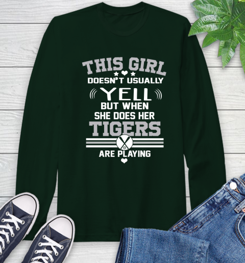 Detroit Tigers MLB Baseball I Yell When My Team Is Playing Long Sleeve T-Shirt 7