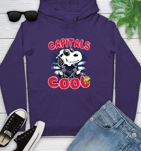 NHL Hockey Washington Capitals Cool Snoopy Shirt Youth Hoodie 5