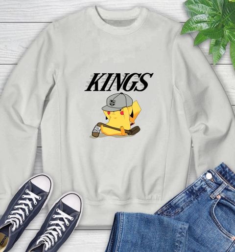 NHL Pikachu Hockey Sports Los Angeles Kings Sweatshirt 6 NHL Pikachu Hockey Sports Los Angeles Kings Sweatshirt - Image 6