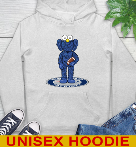 NFL Football New England Patriots Kaws Bff Blue Figure Shirt Hoodie