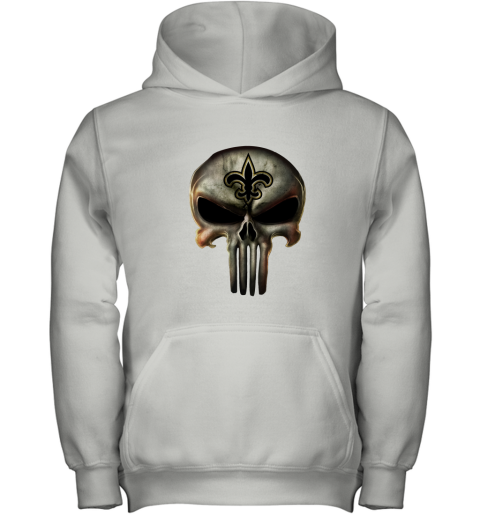 New Orleans Saints The Punisher Mashup Football Youth Hoodie