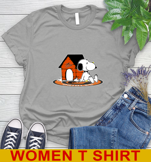 MLB Baseball Baltimore Orioles Snoopy The Peanuts Movie Shirt Women's T-Shirt 11