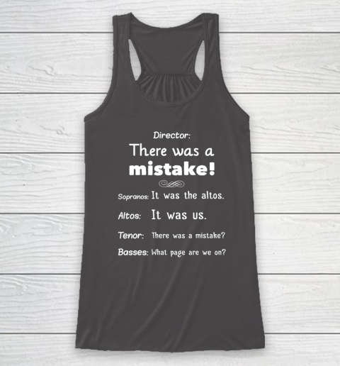 Funny Choir Director Soprano Alto Tenor Bass Racerback Tank 6