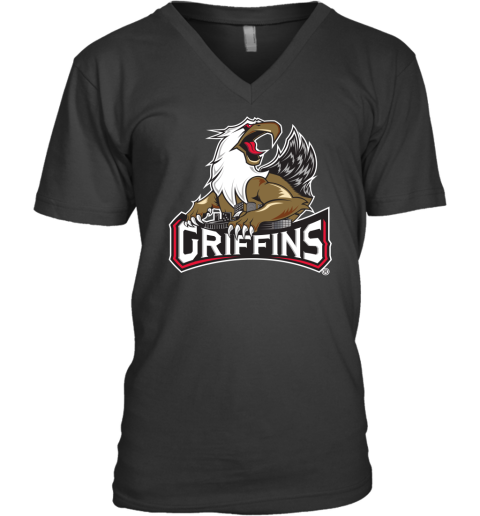 Ahl Grand Rapids Griffins Logo V-Neck T-Shirt