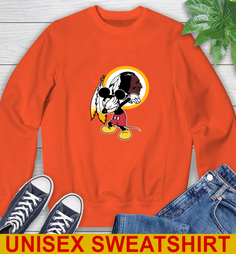 Washington Redskins NFL Football Dabbing Mickey Disney Sports Sweatshirt 4