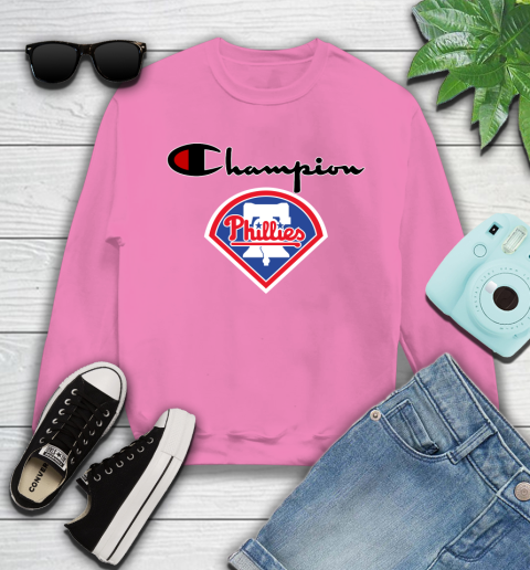 MLB Baseball Philadelphia Phillies Champion Shirt Youth Sweatshirt 3