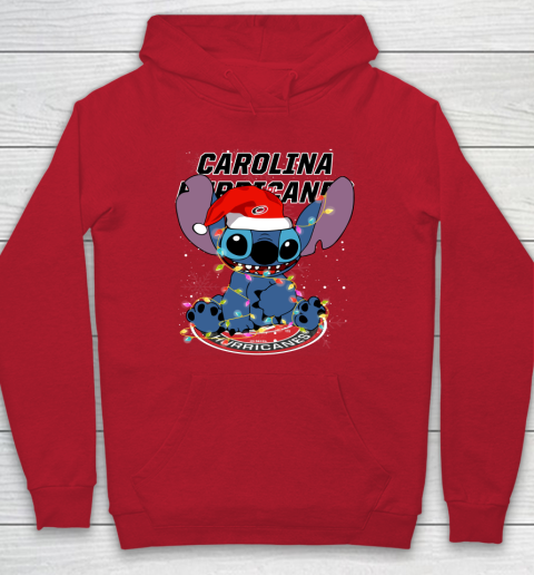 Carolina Hurricanes NHL Hockey noel stitch Christmas Hoodie 6