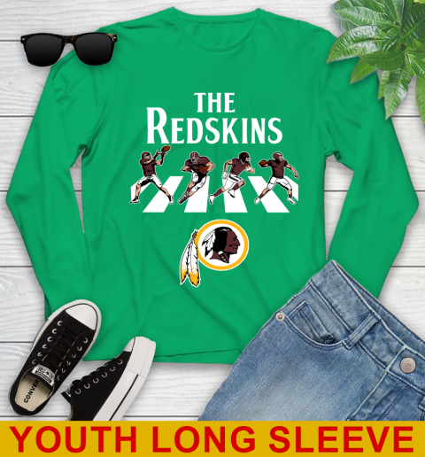 NFL Football Washington Redskins The Beatles Rock Band Shirt Youth Long Sleeve 7