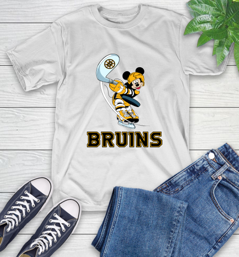 NHL Hockey Boston Bruins Cheerful Mickey Mouse Shirt T-Shirt 2