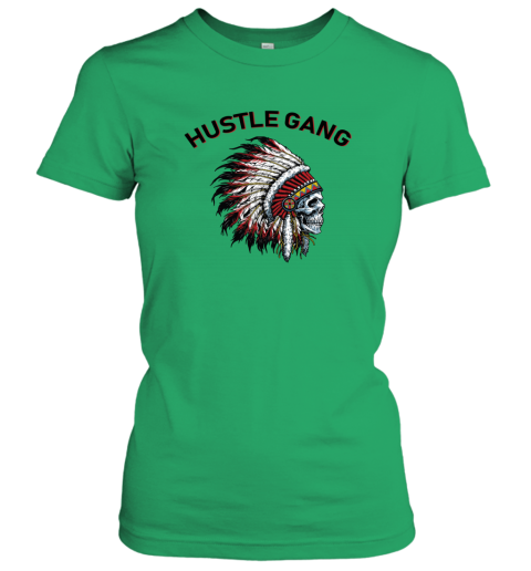 Hustle Gang orys hustle gang ladies t shirt 20 front irish green