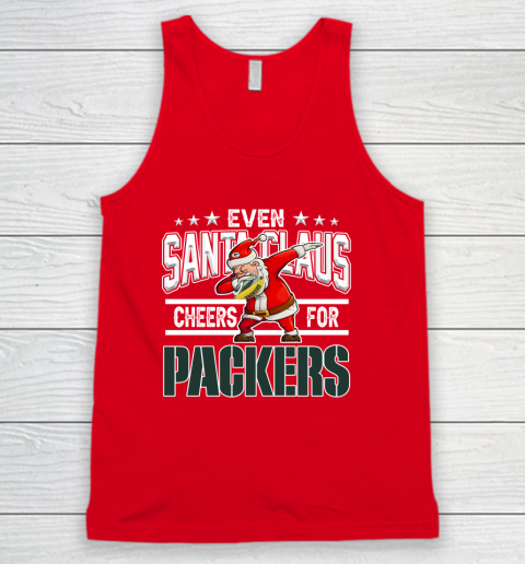 Green Bay Packers Even Santa Claus Cheers For Christmas NFL Tank Top 5