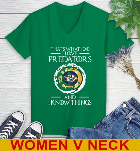 Nashville Predators NHL Hockey That's What I Do I Love My Team And I Know Things Game Of Thrones 77