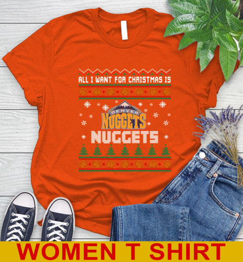 NBA Basketball All I Want For Christmas Is Denver Nuggets 87