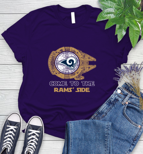 NFL Come To The Los Angeles Rams Wars Football Sports Women's T-Shirt 4