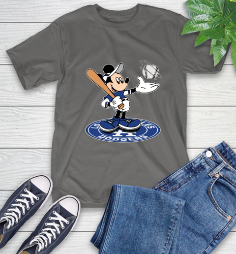 MLB Baseball Los Angeles Dodgers Cheerful Mickey Disney Shirt T-Shirt 10