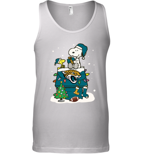 A Happy Christmas With Jacksonville Jaguars Snoopy Tank Top