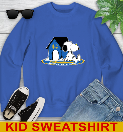 NBA Basketball Golden State Warriors Snoopy The Peanuts Movie Shirt Youth Sweatshirt 7