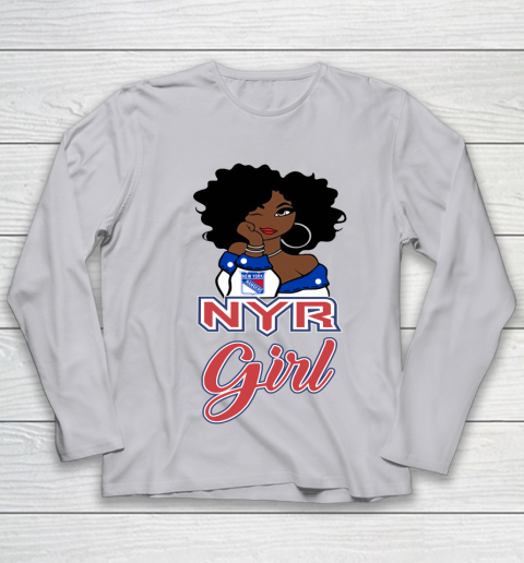 New York Rangers Girl NHL Youth Long Sleeve 5