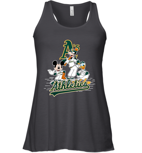 MLB Oakland Athletics Mickey Mouse Donald Duck Goofy Baseball T