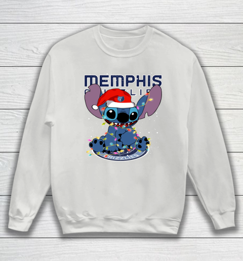 Memphis Grizzlies NBA noel stitch Basketball Christmas Sweatshirt 3