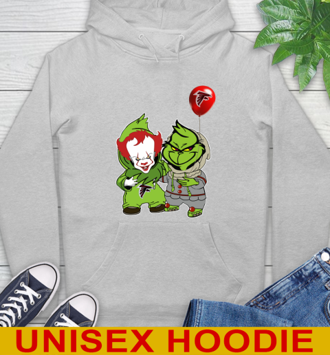 Atlanta Falcons Baby Pennywise Grinch Christmas NFL Football Hoodie 6