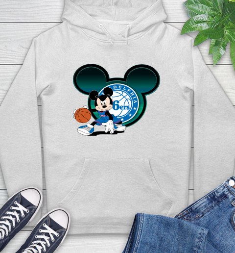 NBA Philadelphia 76ers Mickey Mouse Disney Basketball Hoodie