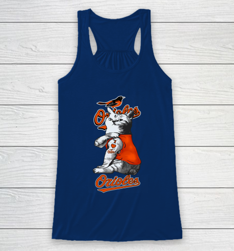 MLB Baseball My Cat Loves Baltimore Orioles Racerback Tank 6