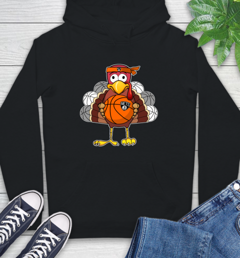 Brooklyn Nets Turkey thanksgiving day Hoodie - Image 3