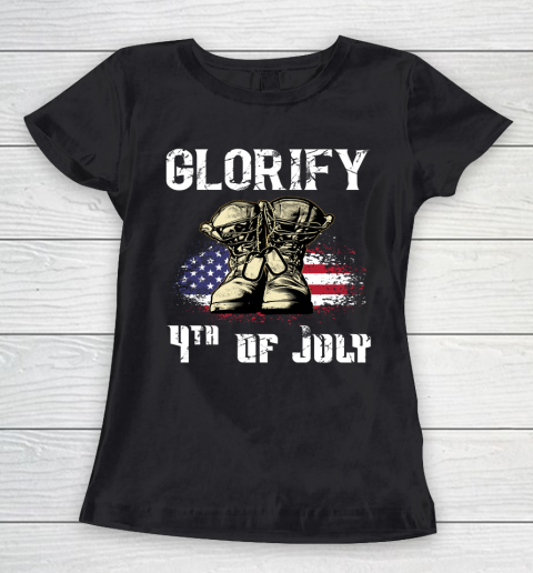 Veteran Shirt Glorify 4th of July Patriotic Women's T-Shirt