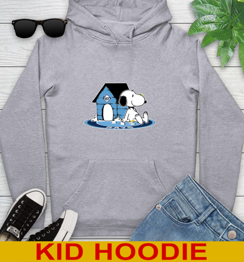 MLB Baseball Tampa Bay Rays Snoopy The Peanuts Movie Shirt Youth Hoodie 6