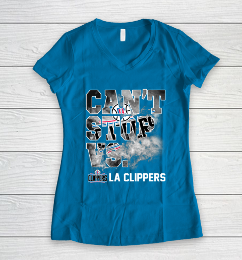 NBA LA Clippers Basketball Can't Stop Vs Women's V-Neck T-Shirt 5