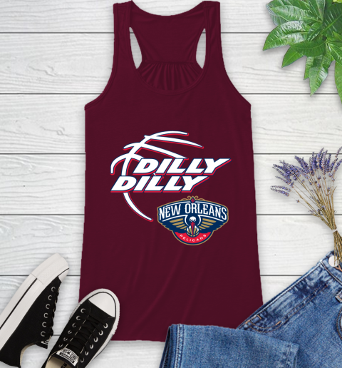 NBA New Orleans Pelicans Dilly Dilly Basketball Sports Racerback Tank 3