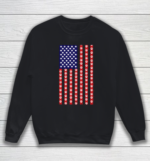 Handball Dog Lover American Flag Sweatshirt
