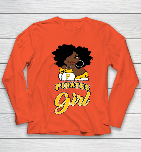 Pittsburgh Piratess Girl MLB Youth Long Sleeve 4