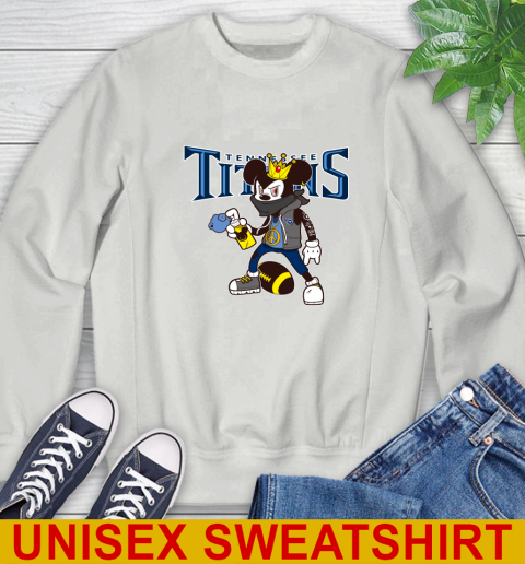 Tennessee Titans NFL Football Mickey Peace Sign Sports Sweatshirt 5