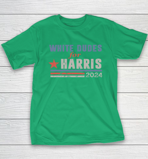 White Dudes For Kamala Harris Youth T-Shirt 4