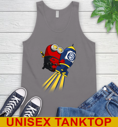 MLB Baseball San Diego Padres Deadpool Minion Marvel Shirt Tank Top 6