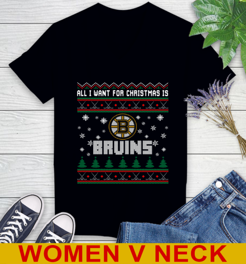 Boston Bruins NHL Hockey All I Want For Christmas Is My Team Sports 73