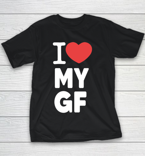I Heart My Girlfriend  I Love My Girlfriend Valentines Day Youth T-Shirt